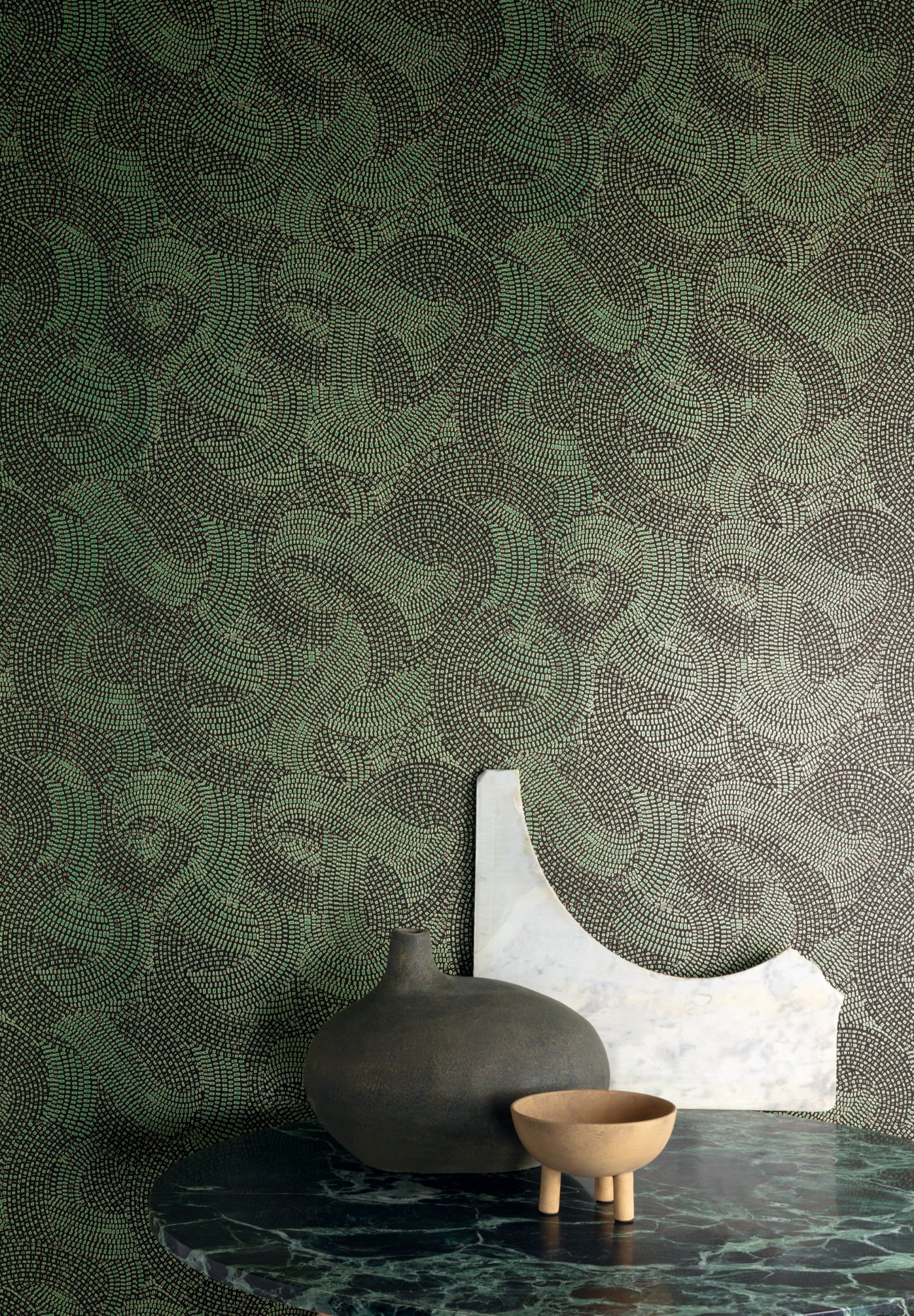 Beige, Brown, Green