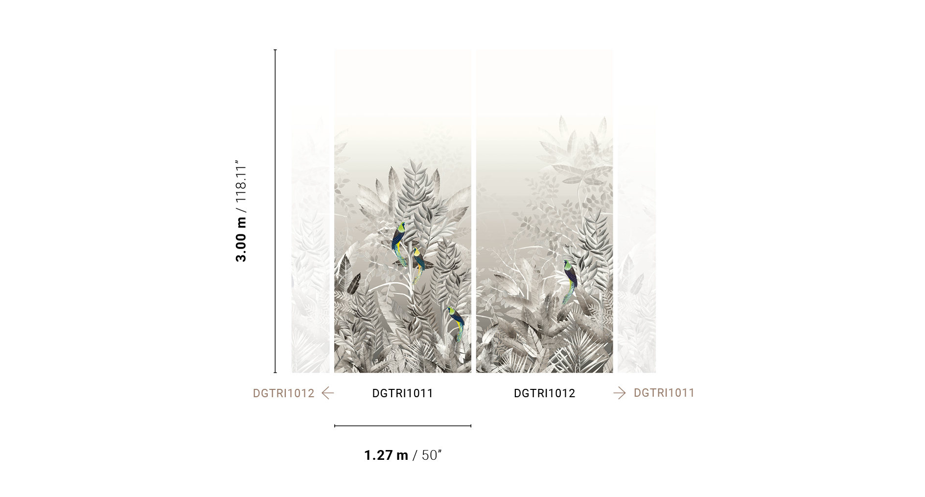 TRIBUTE TRI1011 KHROMA WALLDESIGNS WALLPANEL