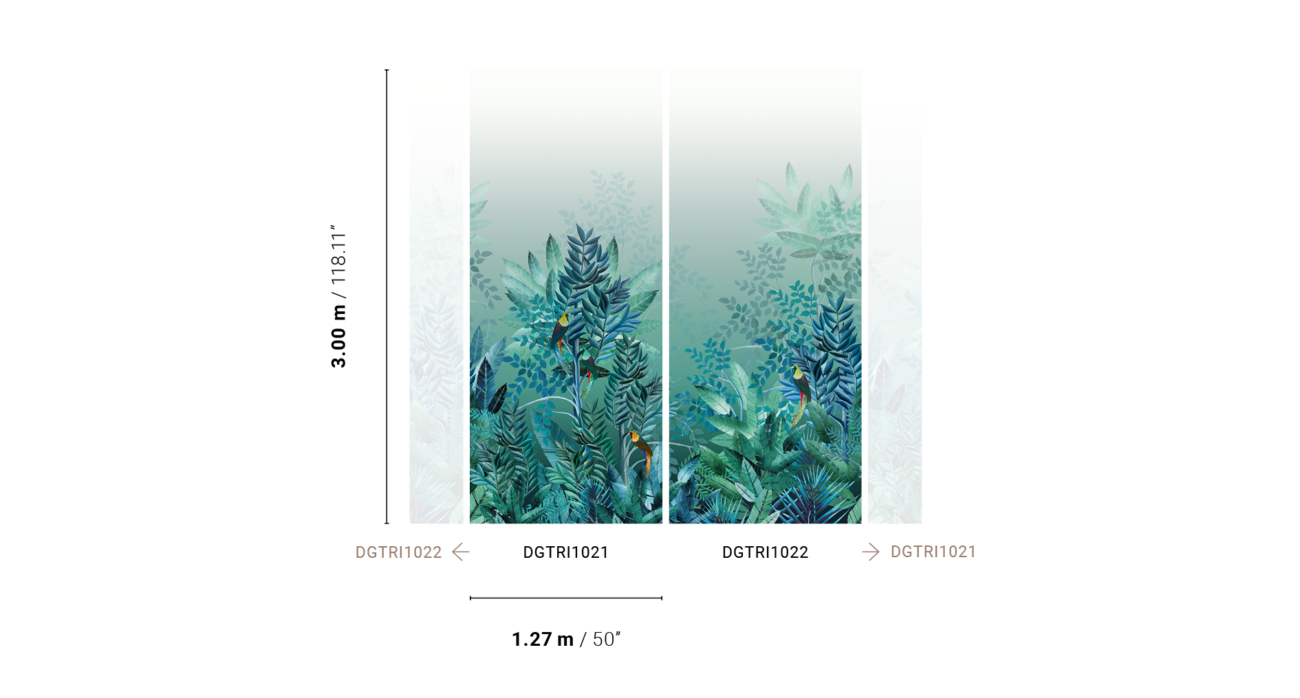 TRIBUTE TRI1021 KHROMA WALLDESIGNS WALLPANEL