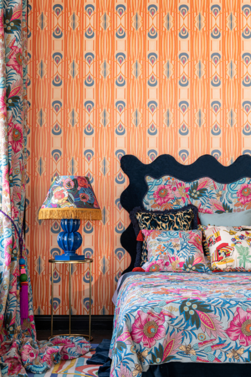 Blue, Orange, Beige