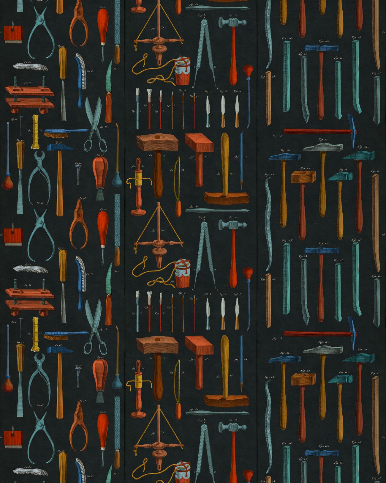 OLD TOOLS WP20598 THEWALLPAPERCOMPENDIUM2 MINDTHEGAP WALLPAPER