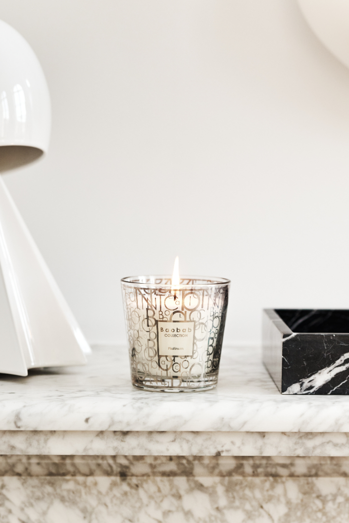 SCENTED CANDLE MY FIRST BAOBAB PLATINUM BBMAX08 MFBP MYFIRSTBAOBAB BAOBABCOLLECTION CANDLES