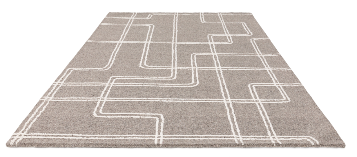 ADA GREY RUG ASL120 X170 ADGR CONTEMPORARY PLAINS ASIATICLONDON RUGS 1