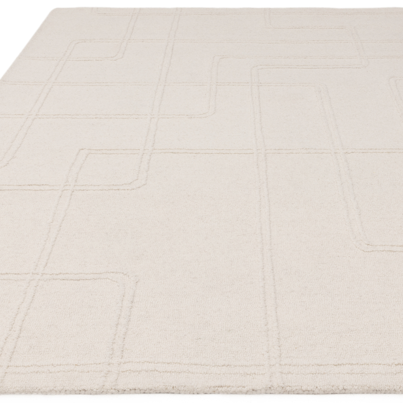 ADA IVORY RUG ASL120 X170 ADIR CONTEMPORARY PLAINS ASIATICLONDON RUGS 1