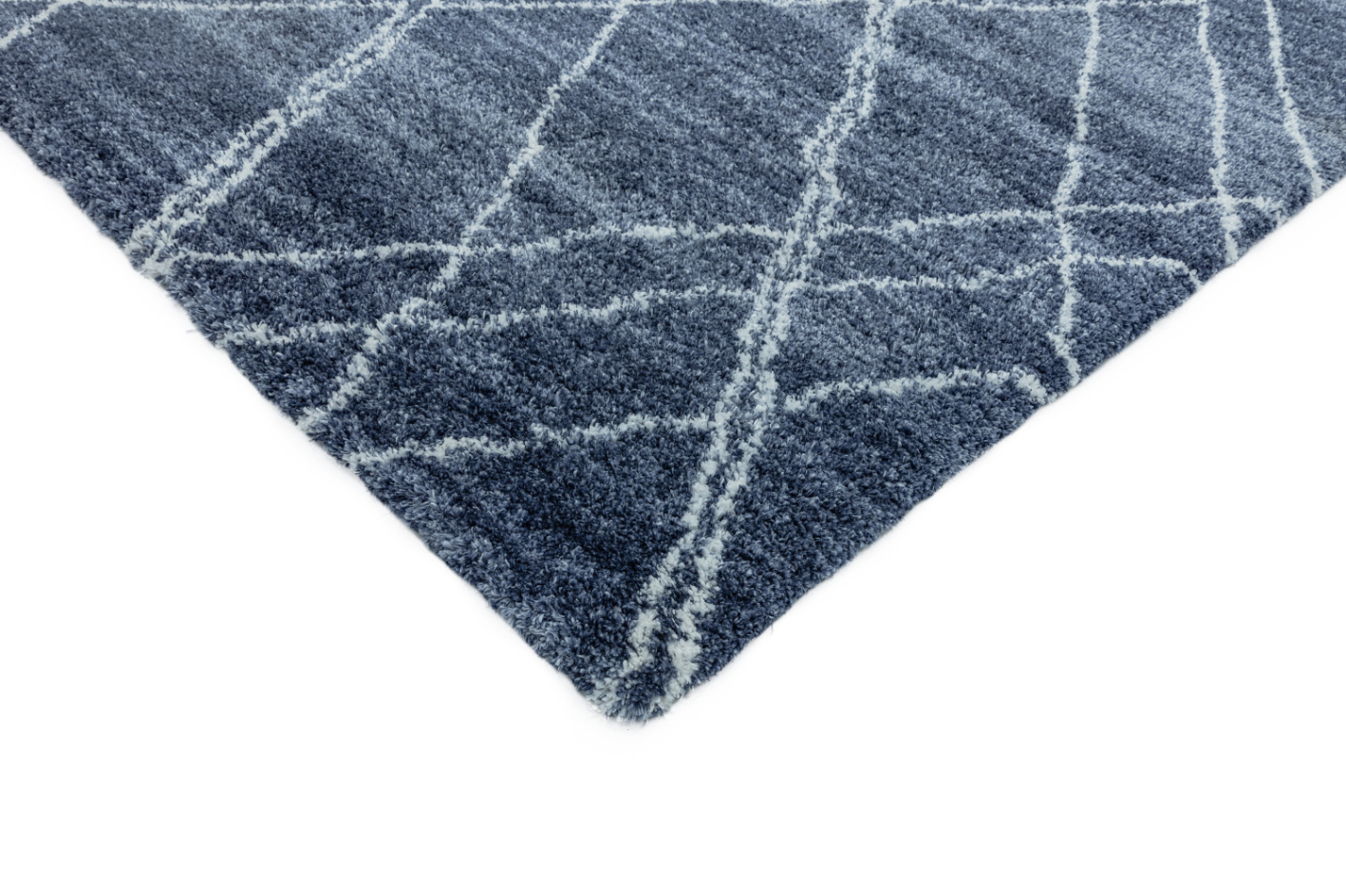 ALTO BLUE CREAM MOROCCAN SHAGGY RUG AL01 ASL240 X340 AB CMSRAL01 ESSENTIALS ASIATICLONDON RUGS
