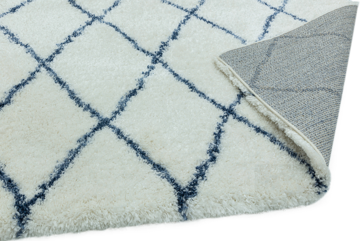 ALTO BLUE CREAM MOROCCAN SHAGGY RUG AL03 ASL200 X290 AB CMSRAL03 ESSENTIALS ASIATICLONDON RUGS