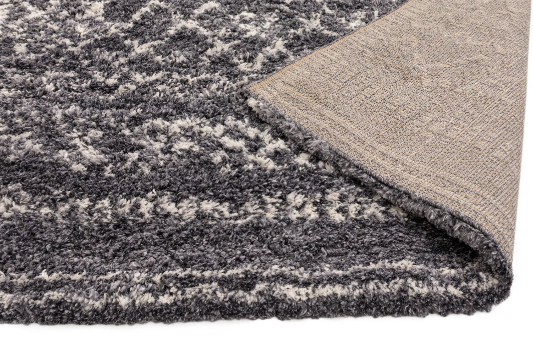 ALTO GREY CREAM MOROCCAN SHAGGY RUG AL05 ASL200 X290 AGCMSRAL05 ESSENTIALS ASIATICLONDON RUGS