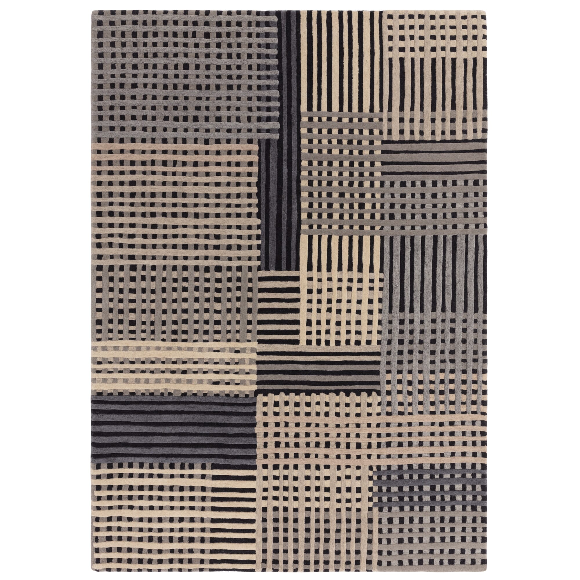 aspect grey multi rug