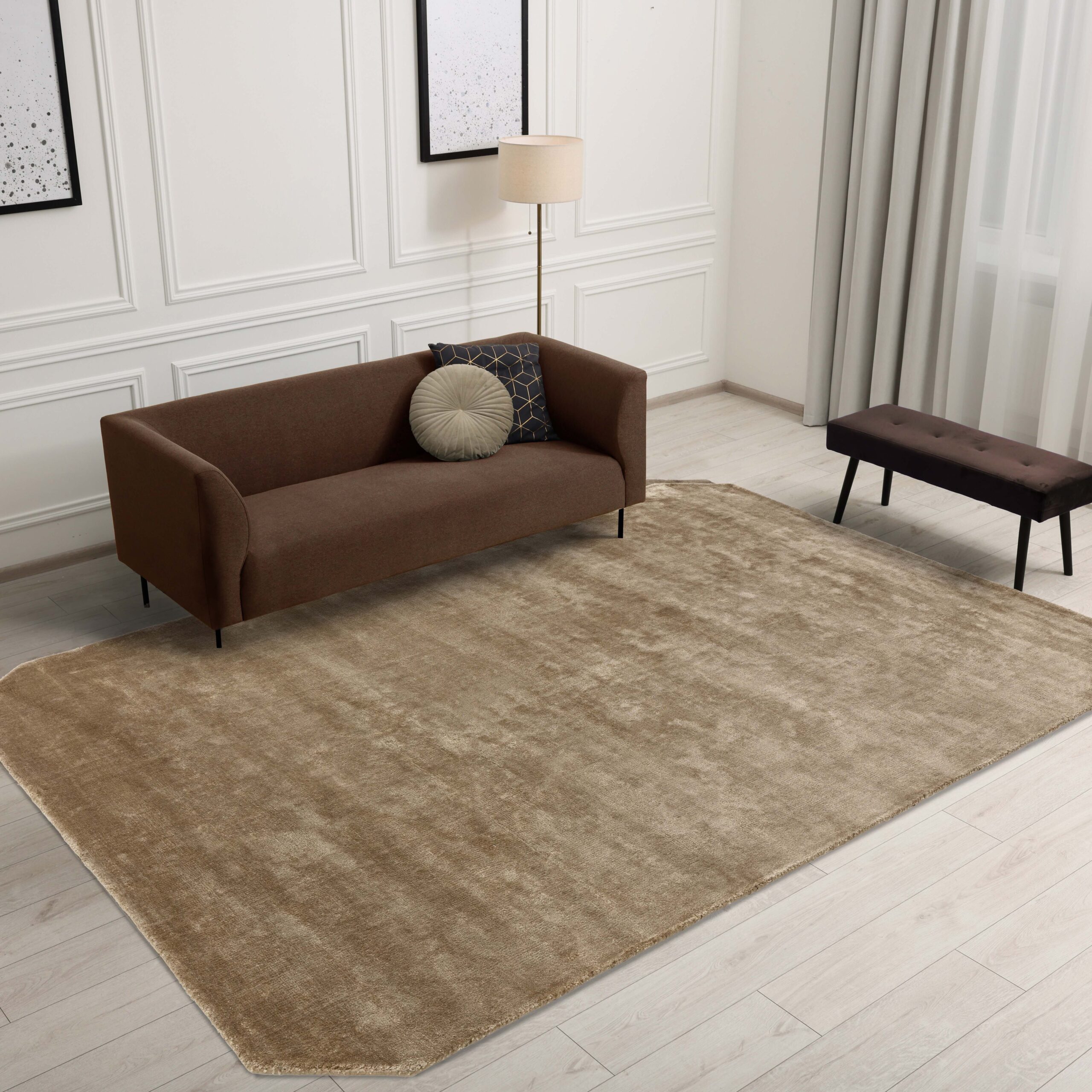 gleam moleskin rug ls square