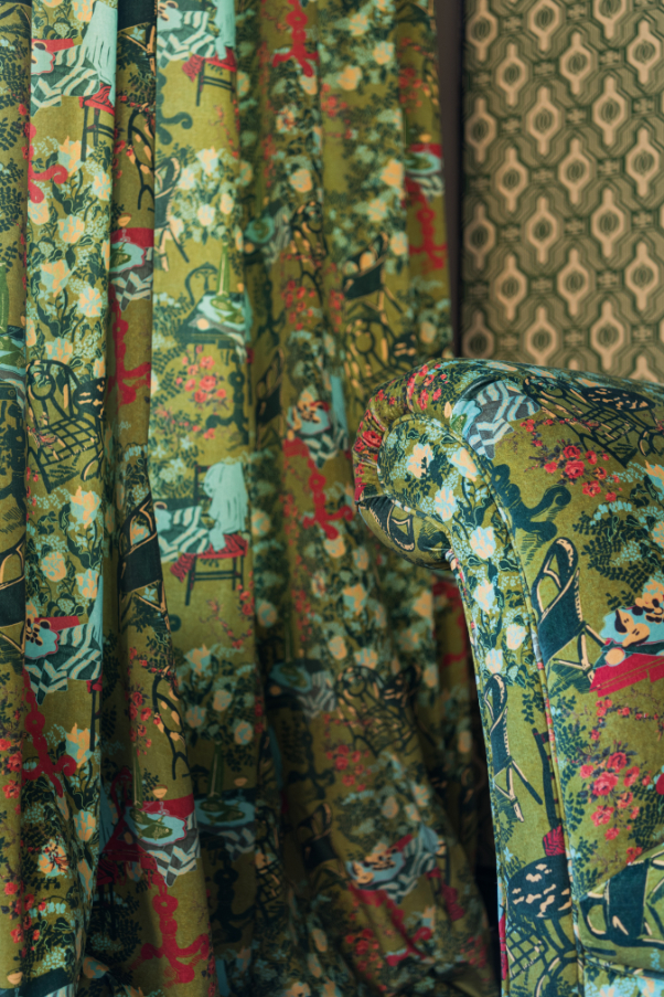 LA BRASSERIA Fern Velvet 137x100cm FB00117 Lifestyle 1