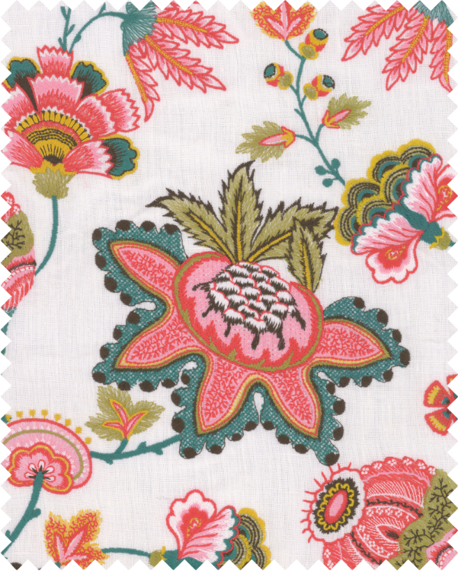 MIDSUMMER-FLORAL-Embroidered-34-5x66cm-FB00081 MIDSUMMER FLORAL Embroidered 34 5x66cm FB00081