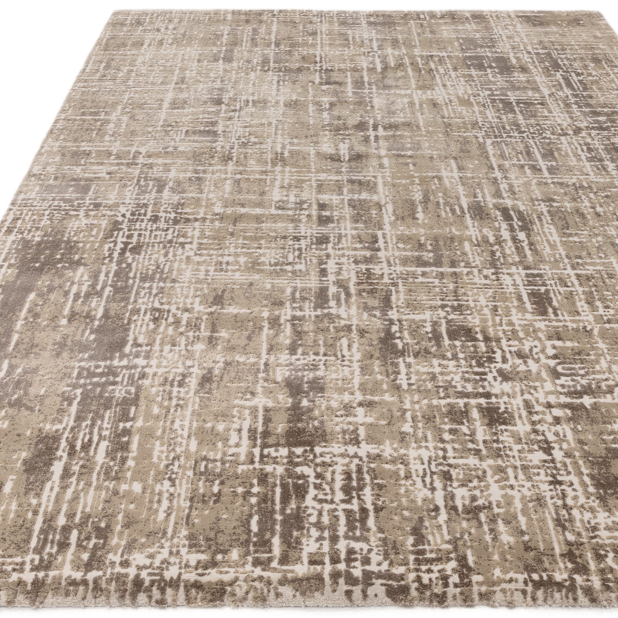 kuza abstract beige rug 1